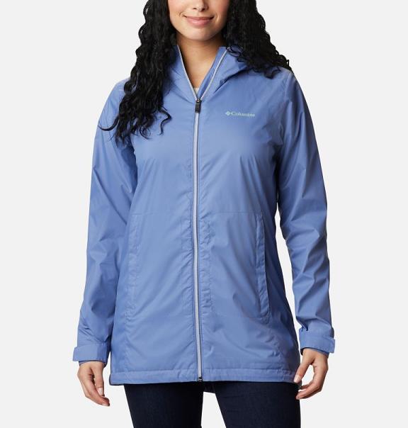 Columbia Switchback Rain Jacket Blue For Women's NZ96458 New Zealand